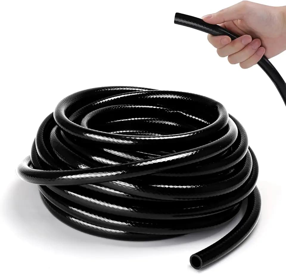 1/2 Inch Irrigation Tubing, 50 ft Polyethylene Irrigation Hose, Thick, Durable, and Flexible Drip Irrigation Tubing, Safe for Fish and Plants