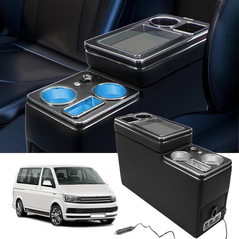 Mittelkonsole mit Ablagen Staufach Kompatibel mit VW T4 T5 T6 T6.1 T7