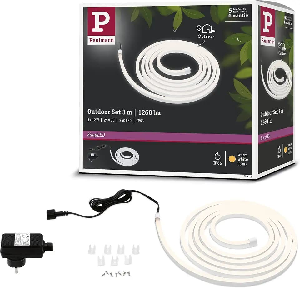 Paulmann SimpLED Outdoor Stripe Set 3m Warmweiß 12