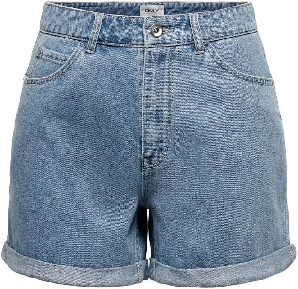 ONLY Female Jeans-Shorts ONLVEGA Hohe Taille Normal geschnitten Shorts