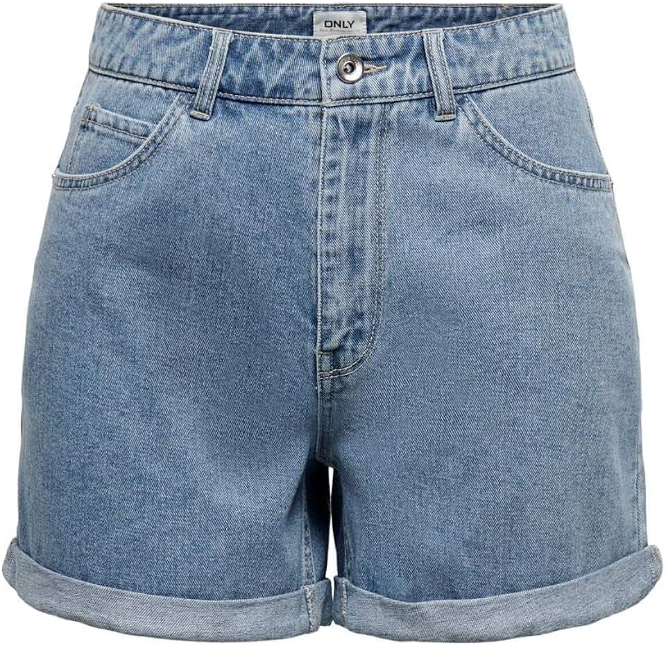 ONLY Female Jeans-Shorts ONLVEGA Hohe Taille Normal geschnitten Shorts