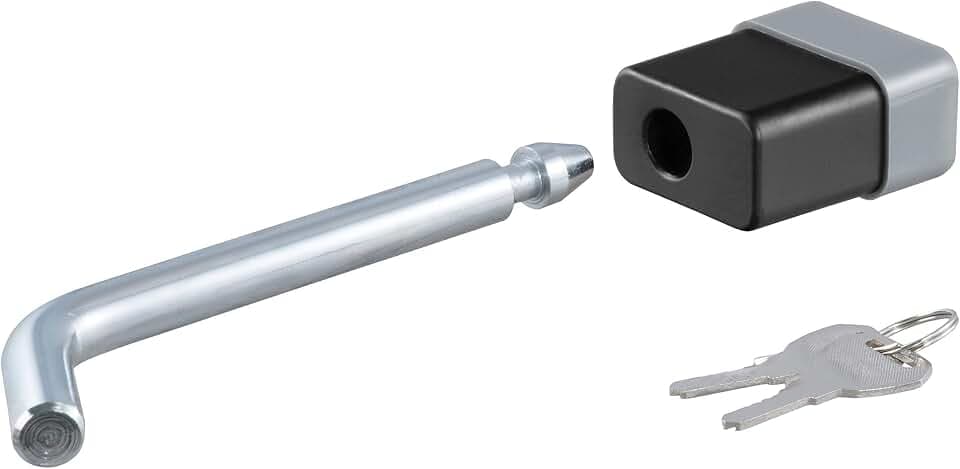 CURT Anhängerkupplungsschloss 1/2" Stiftdurchmesser passend für 1-1/4" Empfänger 23020