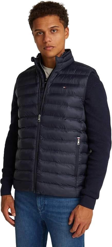 Tommy Hilfiger Herren Weste Packable Recycled Steppweste