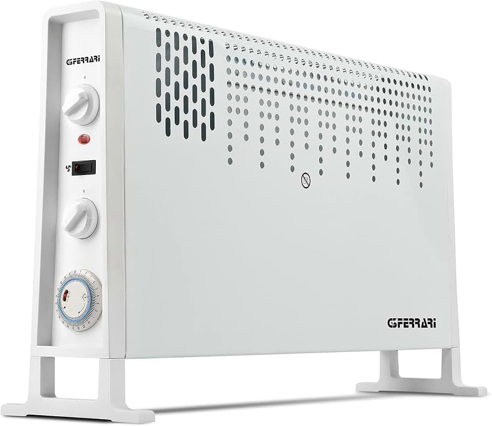 G3 Ferrari G60025 Konvektor, belüftet, mit Timer, 2000 W, 3 Leistungen, programmierbar, Weiß