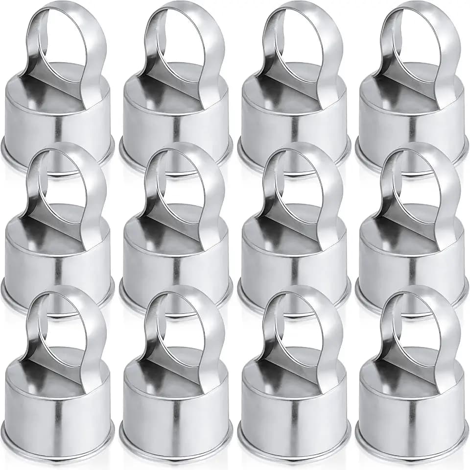 Therwen 12 Pack Chain Link Fence Parts Ring Cap for 2-3/8 Post
