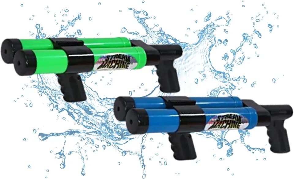 Stream Machine DB-1200 Pack of 2, Double Barrel Long Range Water Launcher