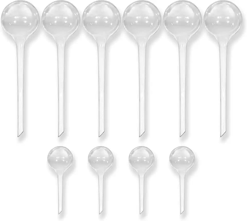 Watering Globe Sleeves 10 Pack – Anti-Clog Plastic Inserts for Plant Globes