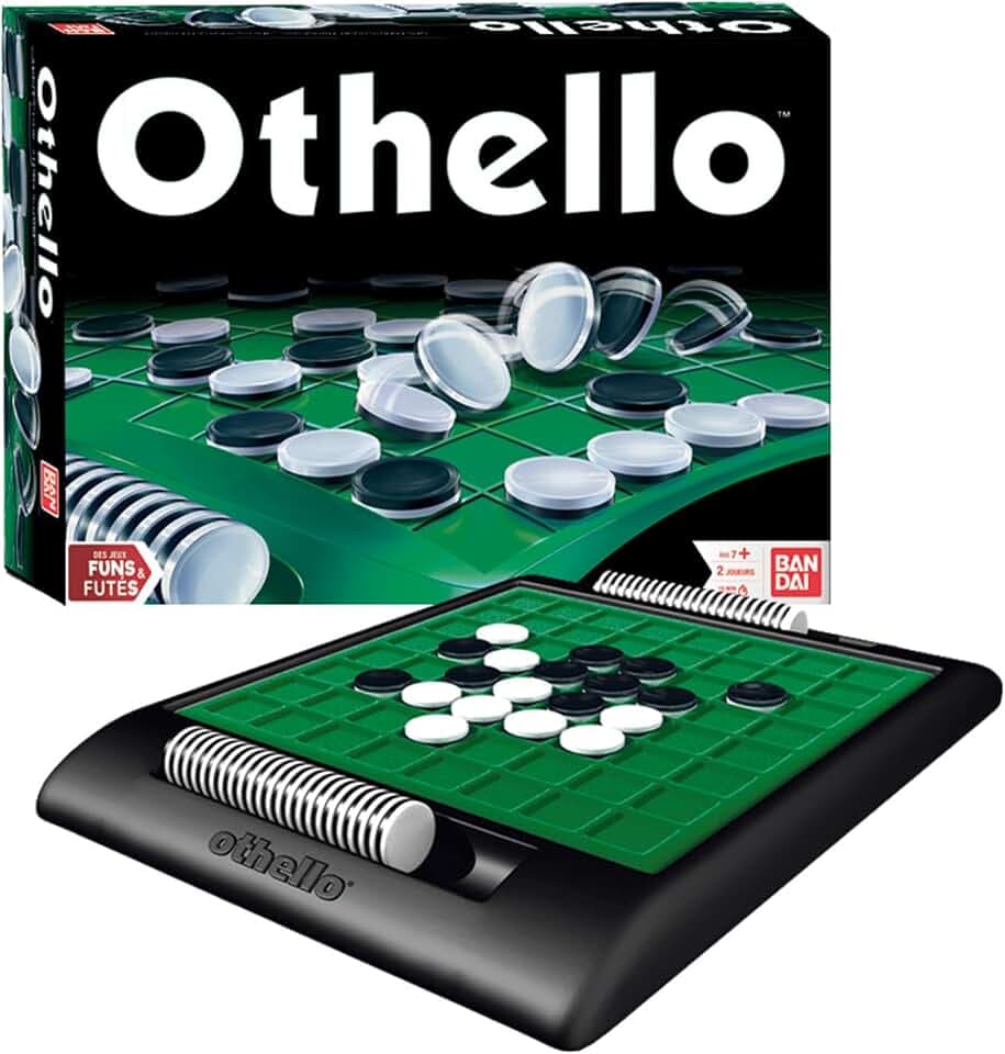 BANDAI – Othello – Strategiespiel – Brettspiel für 2 Spieler – Spieldauer 15–20 Min – Familienspiel & Spiel mit Freunden – Kinderspiel ab 7 Jahren – MH80048
