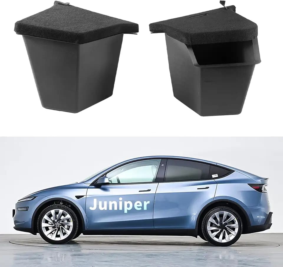 Rear Trunk Storage Bins with Lids for Tesla Model Y Juniper 2025–2026
