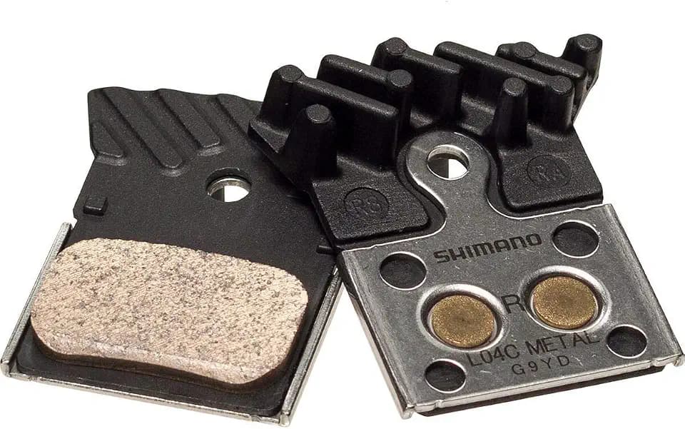 Shimano L04C DISC Brake PAD-Metal W/FIN & Spring, 1 Pair