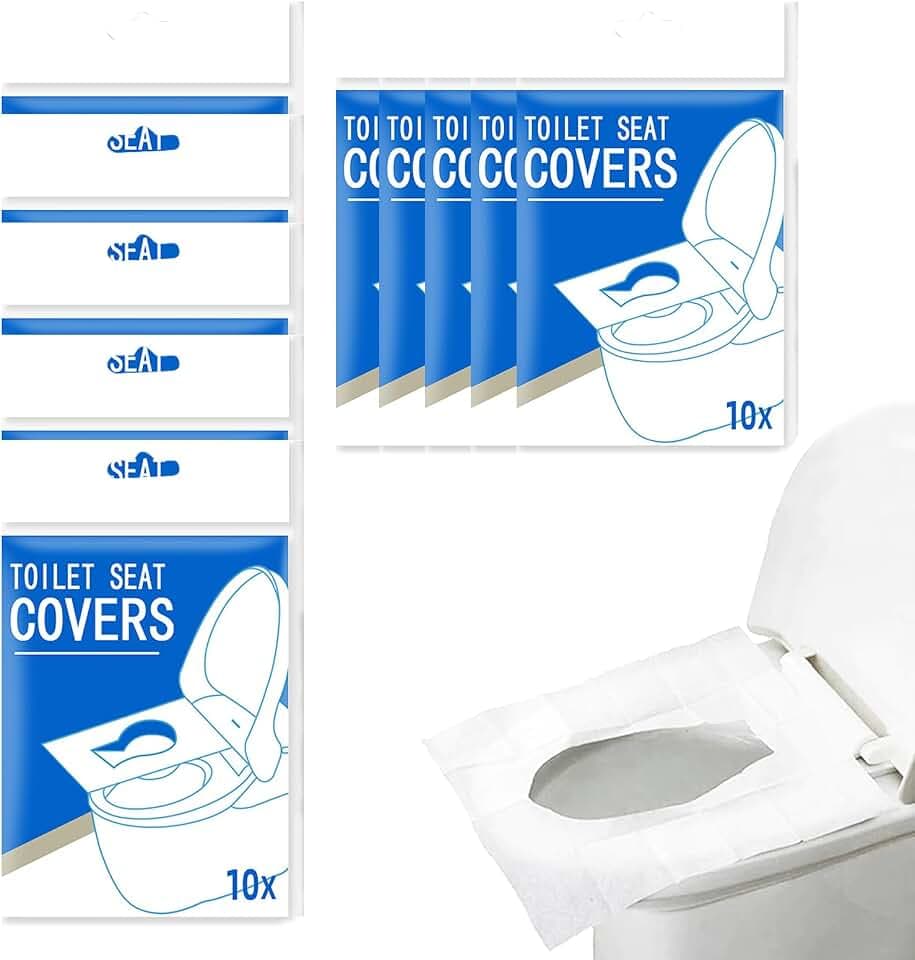 100 Stück Einweg Toilettensitzbezug Papier Einweg Toilettenabdeckungen