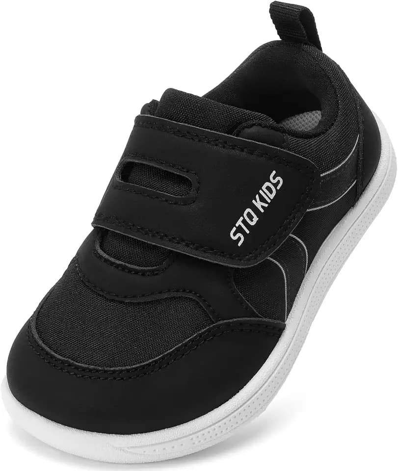 STQ KIDS Toddler Wide Toe Box Shoes Boys Girls Barefoot Preschool Sneakers