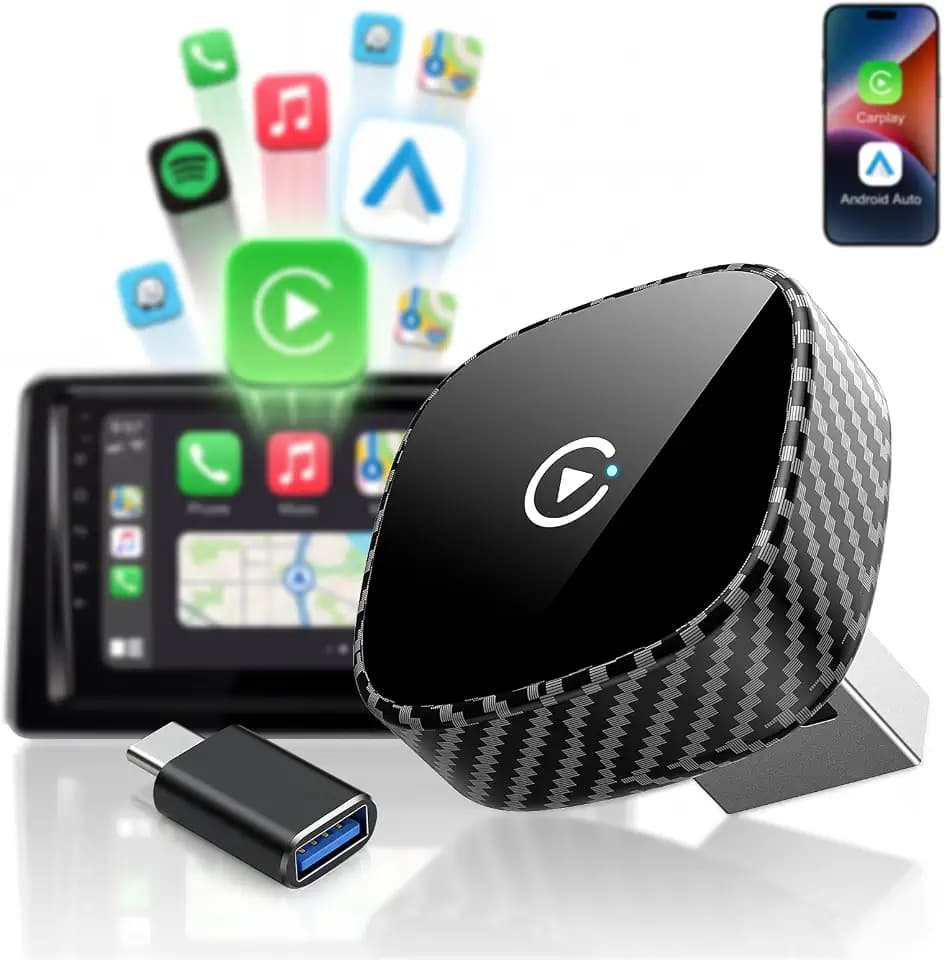 Wireless CarPlay Adapter for Apple iPhone & Android Auto 2026 Upgrade