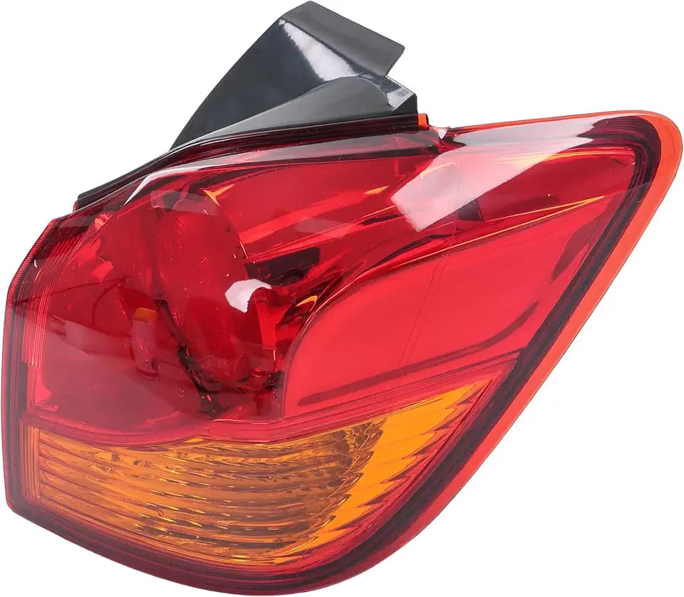 zeech Passenger Side Outer Tail Light Brake Lamp Replacement for Mitsubishi Outlander Sport ASX RVR 2011-2019 Red Lens Black Housing 8330B196 MI2805105
