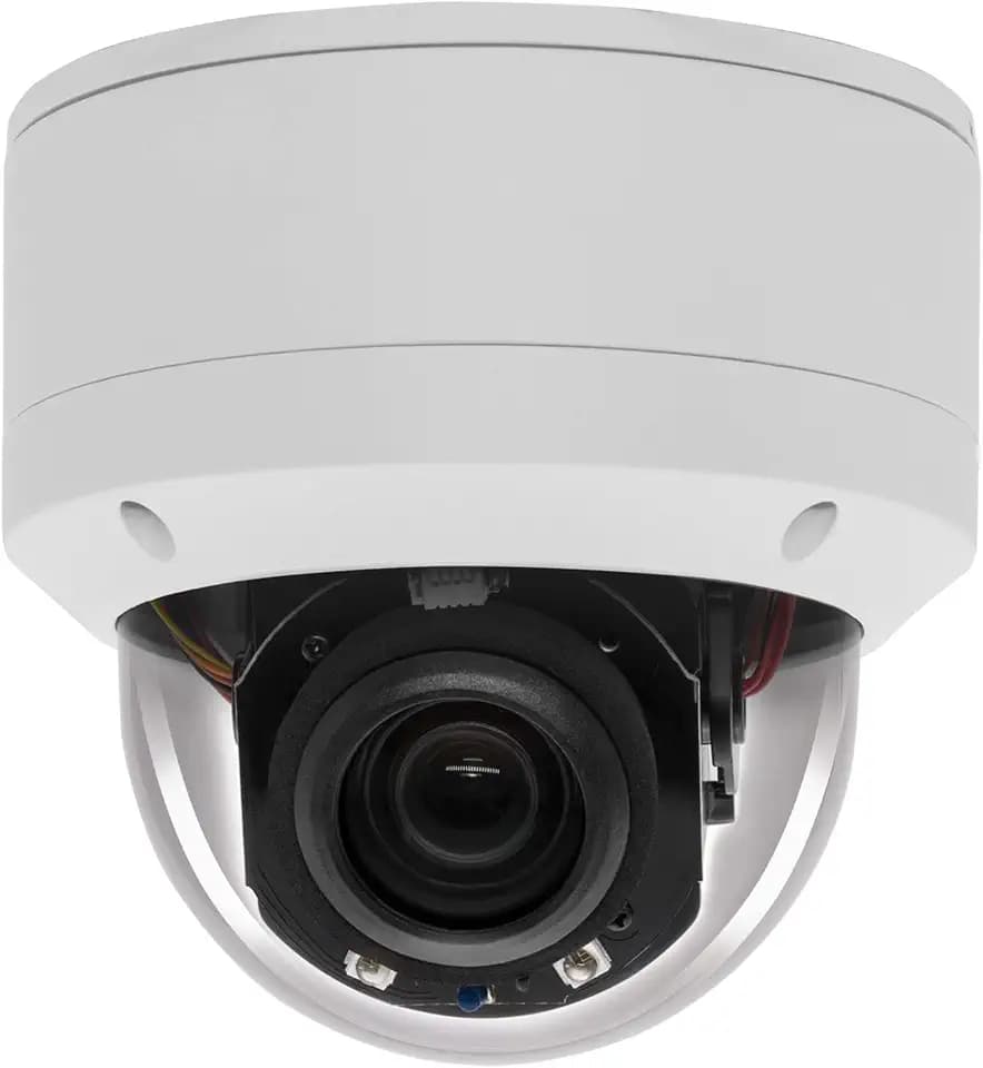 H.265 HD 1080P Security POE PTZ Dome Camera, Hikvision Compatible Indoor/Outdoor 2.7-13.5mm Motorized Lens 5X Zoom, Audio in,Pan 355° Tilt 90°, Waterproof IP66 98ft Night Vision,Motion Detection