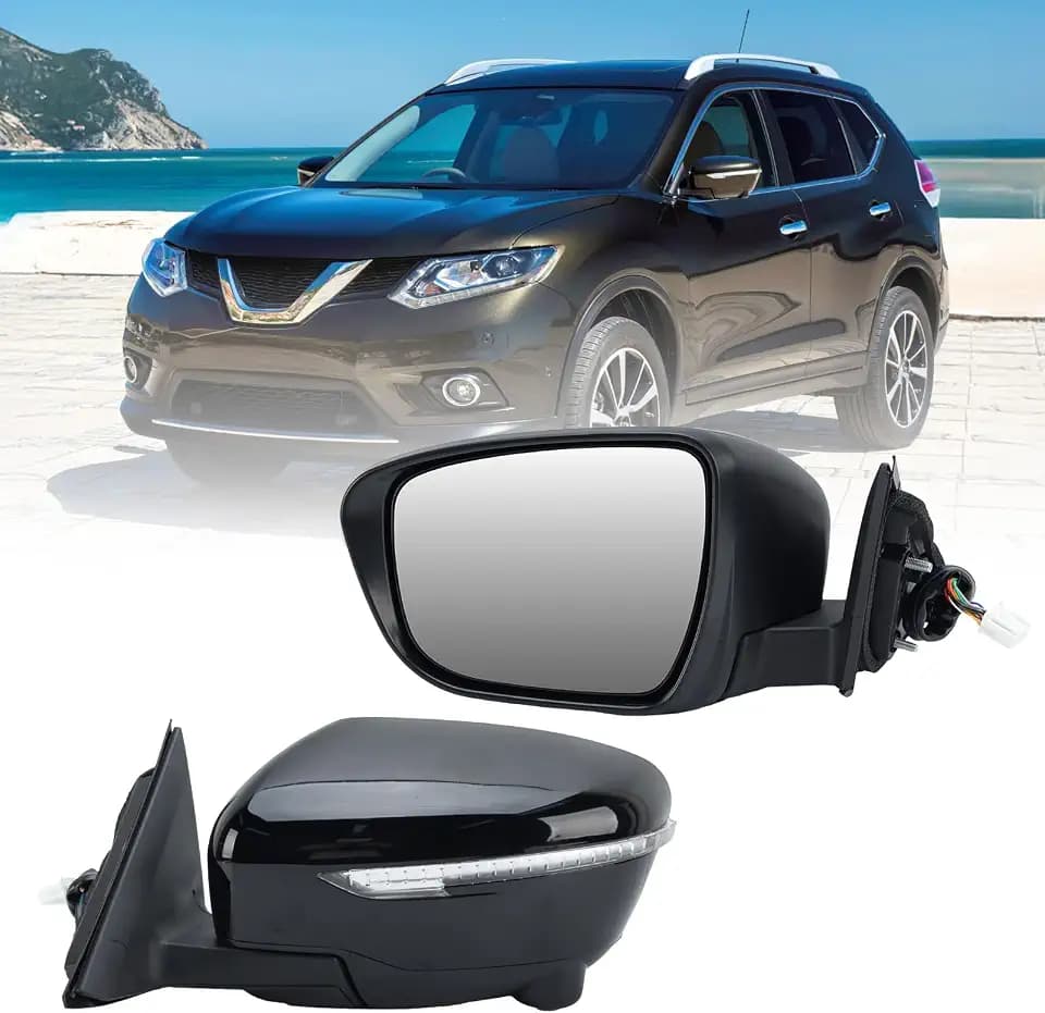 Left Driver Side Mirror Compatible with Nissan Rogue 2014-2020