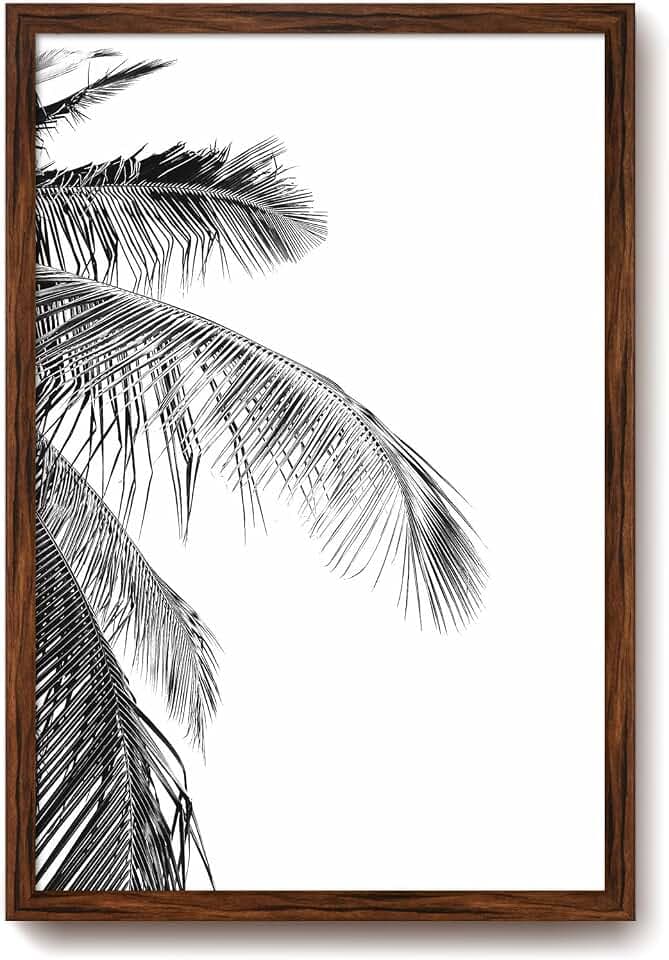 Rustic Walnut 16x24 Frame - Single Frame, 16 x 24 Poster Frame for Artwork, Puzzles, Photos and Movie Posters Picture Frames, Perfect Christmas Frame