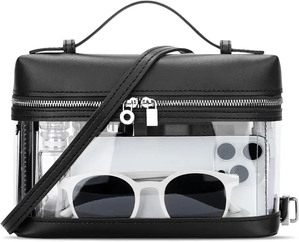 KKXIU Clear Crossbody Bags for Women Purses for Concerts Sports