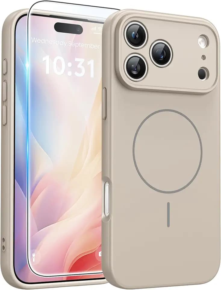 FNTCASE for iPhone 18 Pro Max Case/iPhone 17 Pro Max Case, Screen Protector