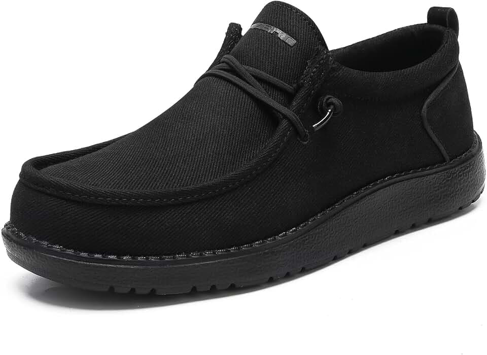 1TAZERO Men's Extra Wide Slip-On Shoes 4E-6E Wide Walking Orthopedic with Arch Support for Wide Fit Plantar Fasciitis