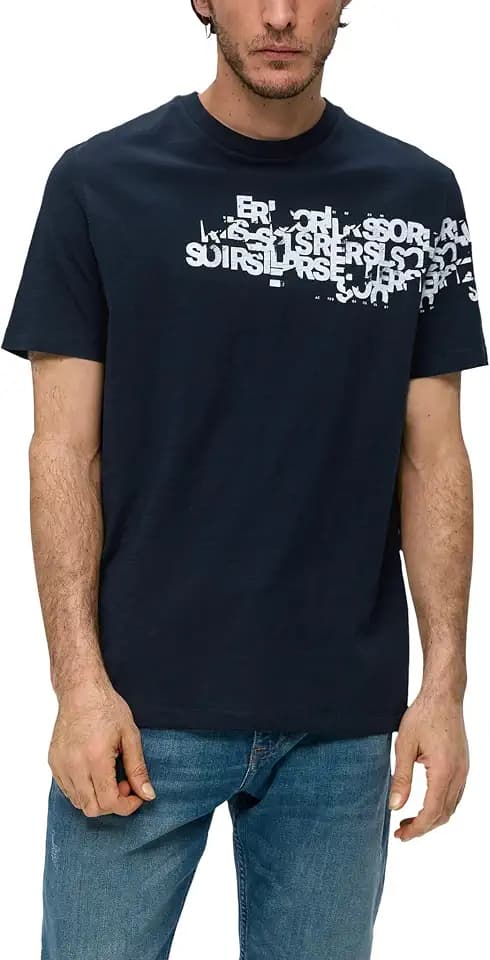 s.Oliver Herren 2143918 T-Shirt mit Wechselprint