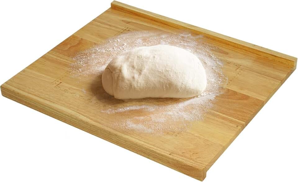Schneidebrett Holz schneidebretter 51 * 61 * 2cm Rutschfestes Schneidebrett mit Maßband Verwendung als Frühstücksbretter, Küchenbretter, Servierbretter, Brotbretter (1 PACK)