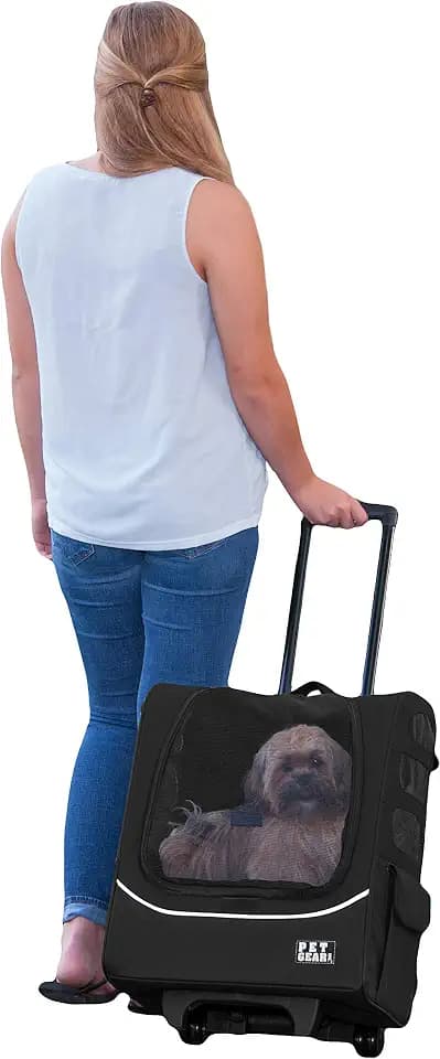 Pet Gear I-GO2 Roller Backpack, XLarge Traveler Plus, Onyx