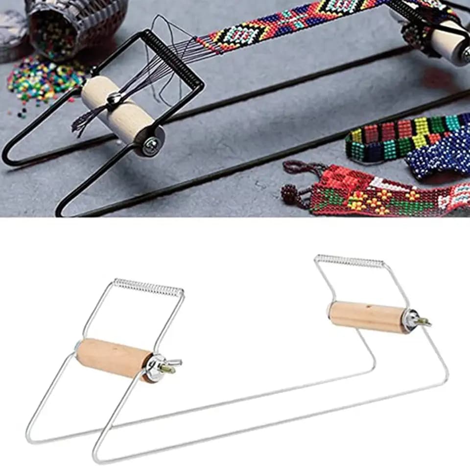 Perlenwebstuhl Schmuckwebstuhl, Edelstahl Perlenwebstuhl Perlenwebstuhl Schmuckherstellung Perlenwebstühle für DIY Herstellung von Armband Halsketten