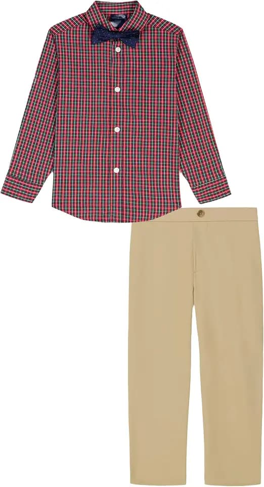 Tommy Hilfiger Boys' 3-piece Formal Set, Includes Dress Shirt, Dress Pants, Tie
