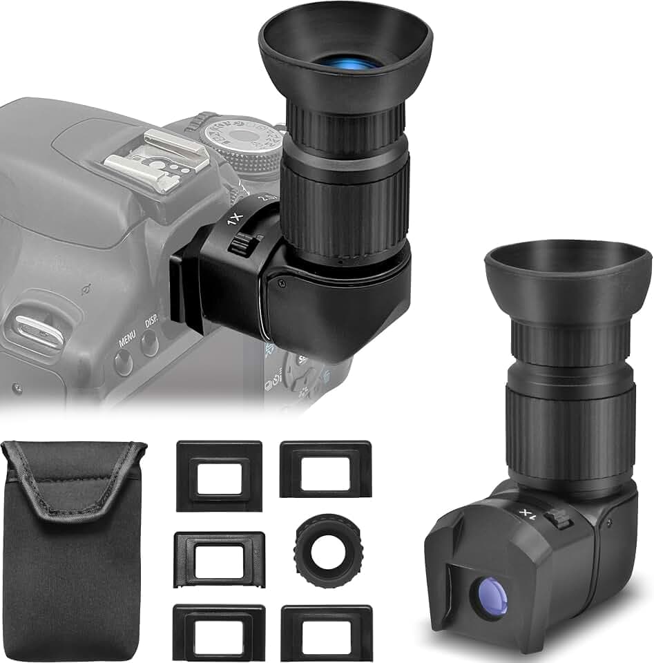 Right Angle Viewfinder 1X/2.5X Magnification for Polar Scope
