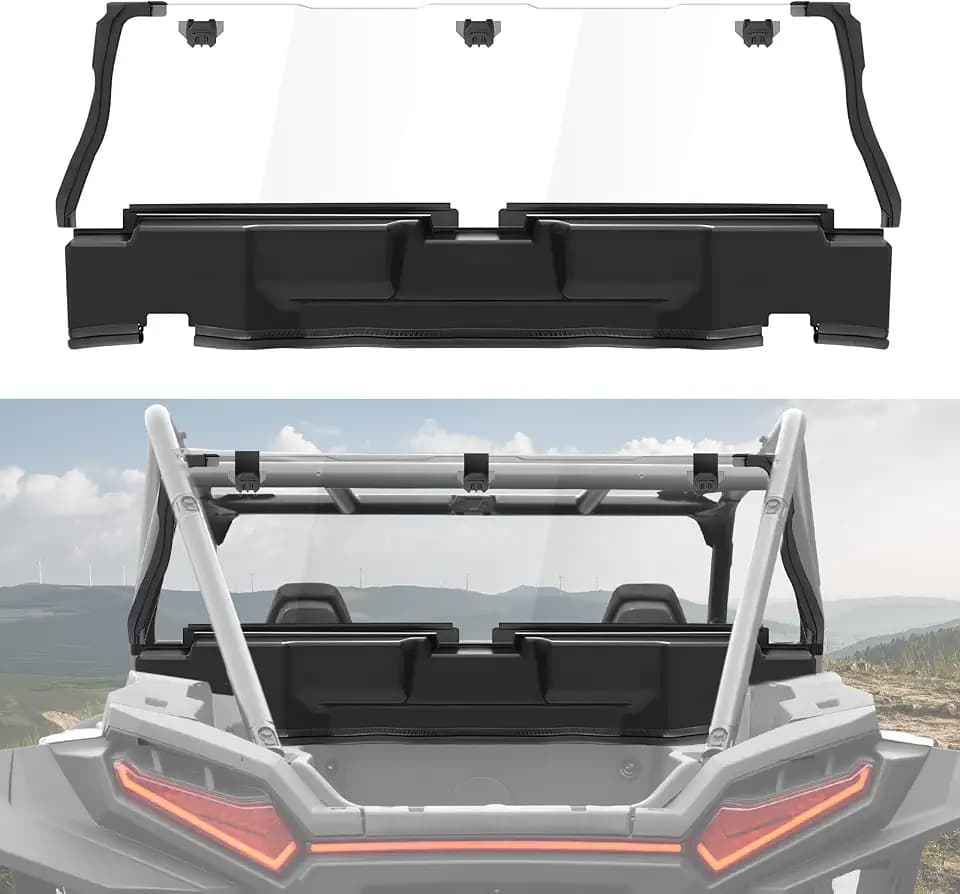 Rear Windshield for Polaris RZR XP/XP4 1000 2024 2025 2026, 1PC
