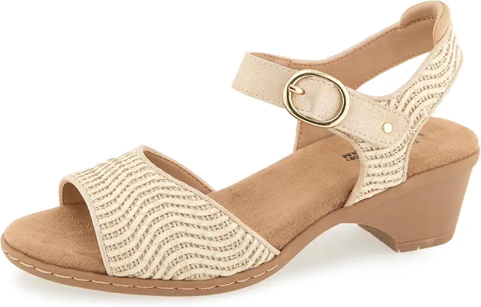 JBU Women's Jule Casual Ankle Strap Wedge Sandal