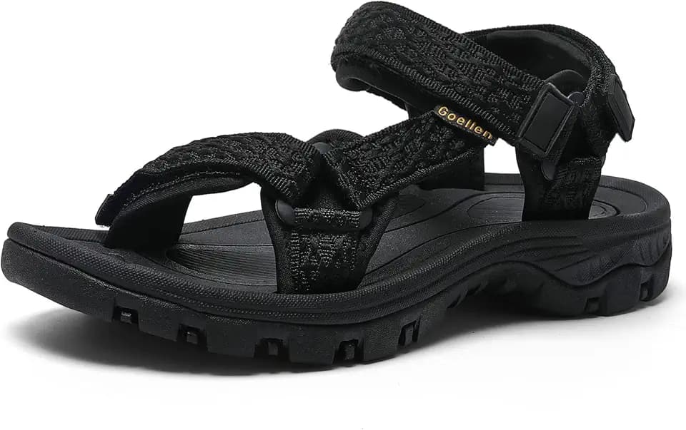 Women's Hiking Sport Sandals Water Outdoor Athletic Shoes With Arch Support Adjustable Velcro Beach Shoes