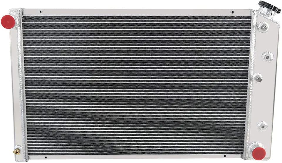 ALLOYWORKS CU162 Full Aluminum Radiator Fits For 1975-1979 Chevy Nova/ 1970-1981 Chevy Camaro/C/K/G SERIES 1975-1988 Oldsmobile Pontiac Radiators(3 Row, 52MM Core, Crossflow Radiator, AT/MT)