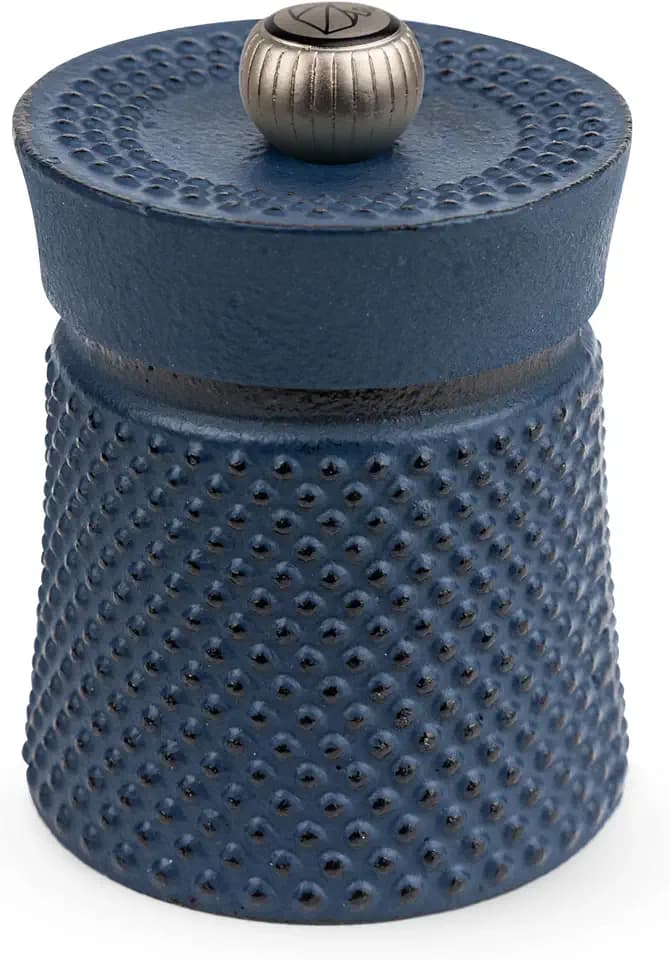 PEUGEOT - Pfeffermühle Bali 8 cm - Stahlmahlwerk - Klassische Mahlgradeinstellung - Aus Gusseisen - Blau