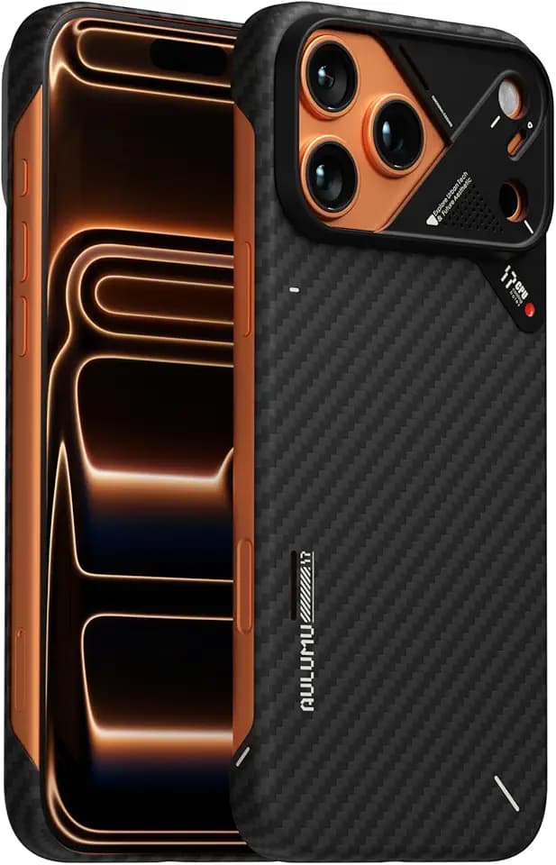 Aulumu A17 Aramid Fiber iPhone 17 Pro Case | 1500D Ultra Slim Woven | CoolHyper Real Cooling | Compatible with MagSafe