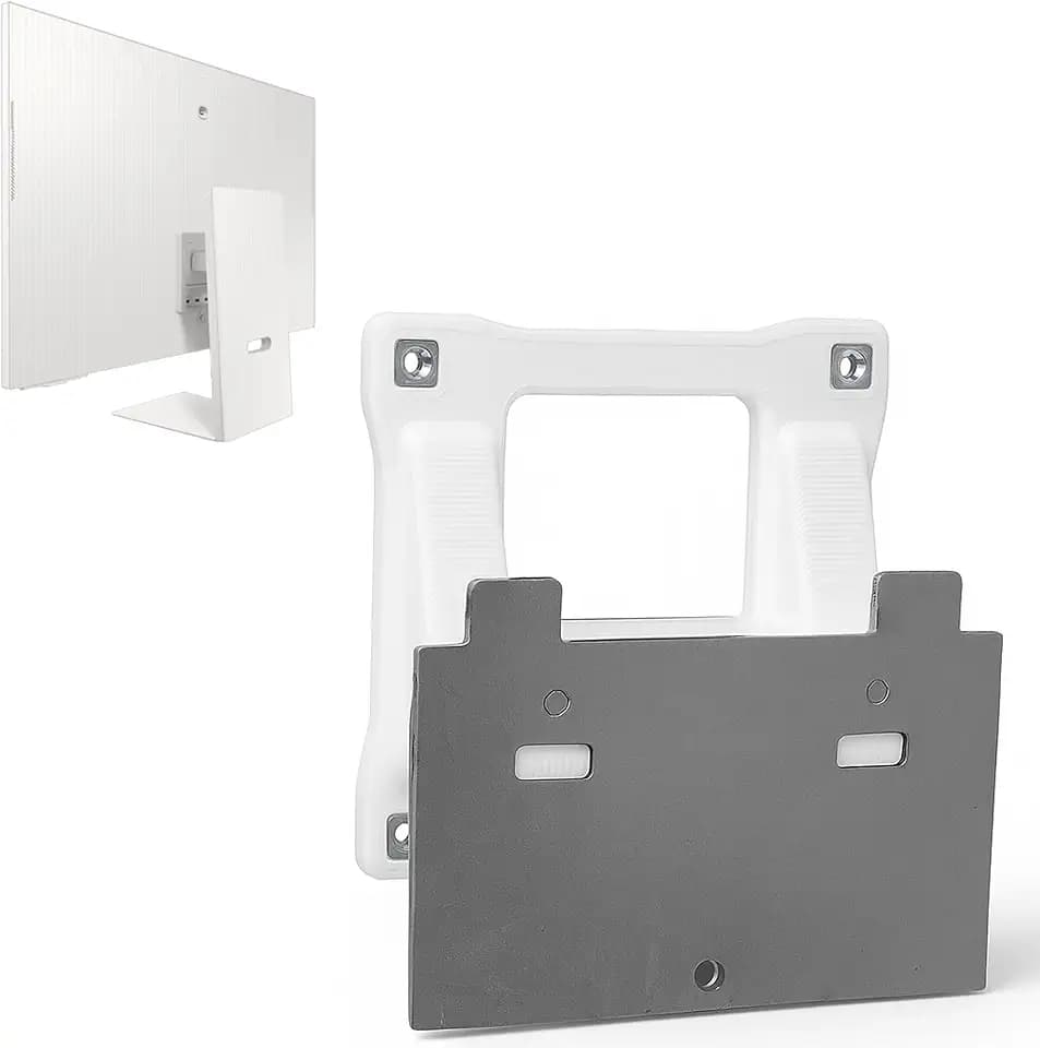 3IDEE VESA Adapter kompatibel mit Samsung M8 (M80B) Smart Monitor (LS32BM801, LS32BM80) - Monitor Halterung Adapter 75x75 mm - für Monitore ohne VESA Anschluss