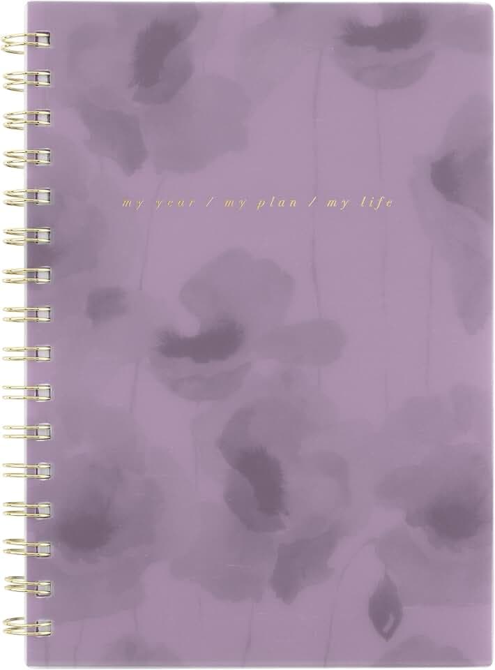 Mead 2027 Planner, Weekly & Monthly, 5.5" x 8.5", Stickers, Purple Floral, West Village (WV0126-402-27)