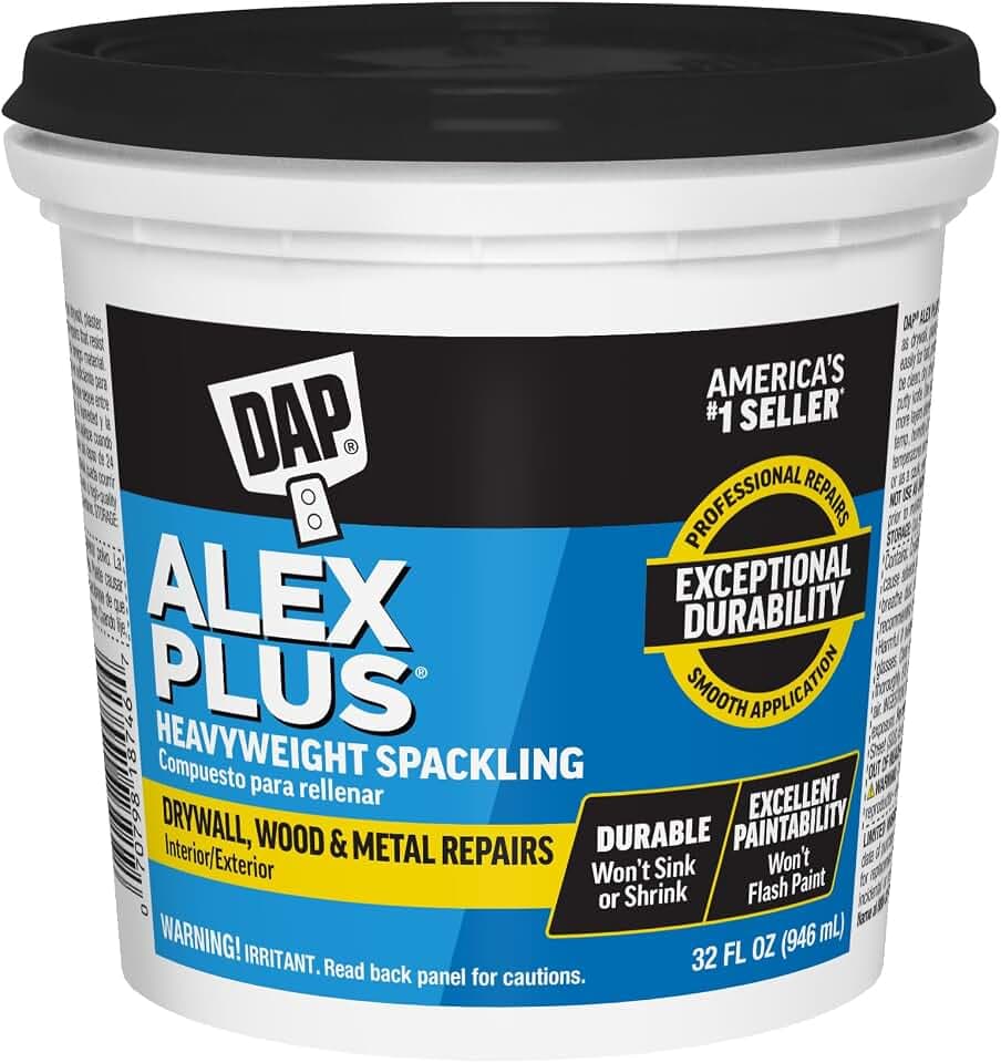 DAP Alex Plus Spackling, White, 32 Oz (7079818746)