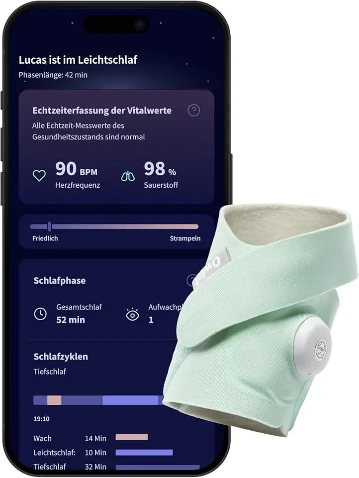 Owlet Dream Sock – Smarte Babyüberwachung mit App | Mint