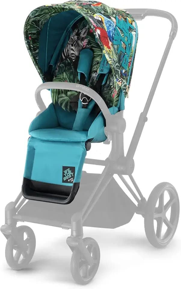 Cybex PRIAM Seat Pack - CYBEX by DJ Khaled We The Best, One-Hand Compact Fold, Reversible Seat, Smooth Ride All-Wheel Suspension, Extra Storage, Adjustable Leg Rest