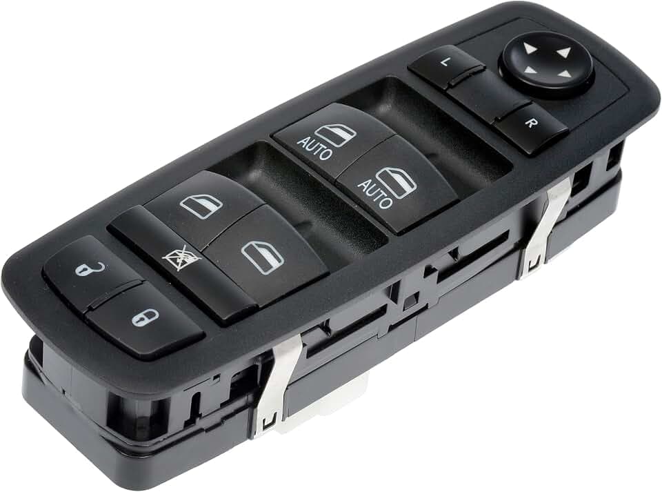 Dorman 901-684 Front Driver Side Master Window Switch - 10 Button Compatible with Select Dodge/Jeep Models