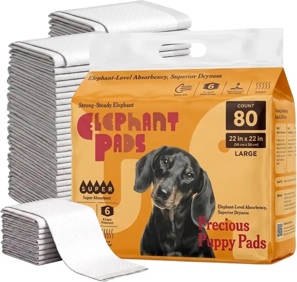 Large Dog Pee Pads 22x22, 80 Ct, Leak-Proof Puppy Pad