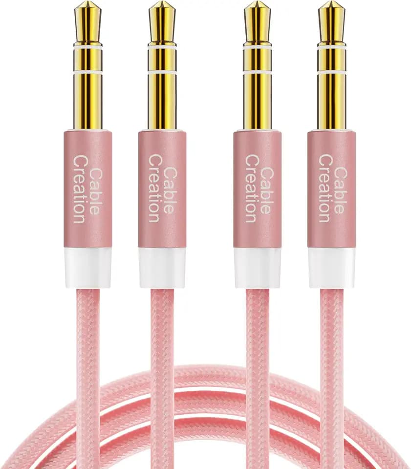 CableCreation 2-Pack 3.5mm Aux Cord 6FT/1.8m, 3.5mm Auxiliary Audio Cable