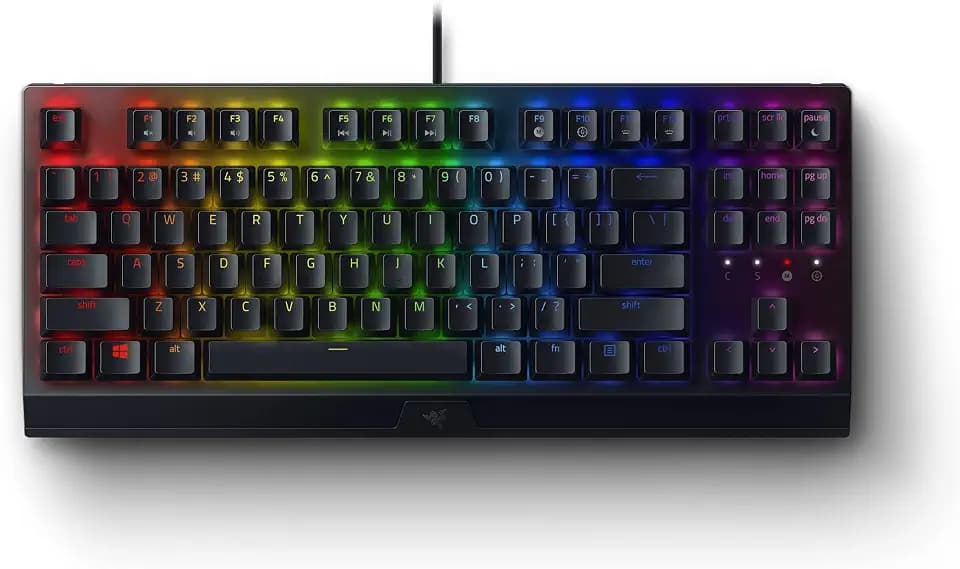 Razer BlackWidow V3 TKL Mechanical Gaming Keyboard, Yellow Switches, Black