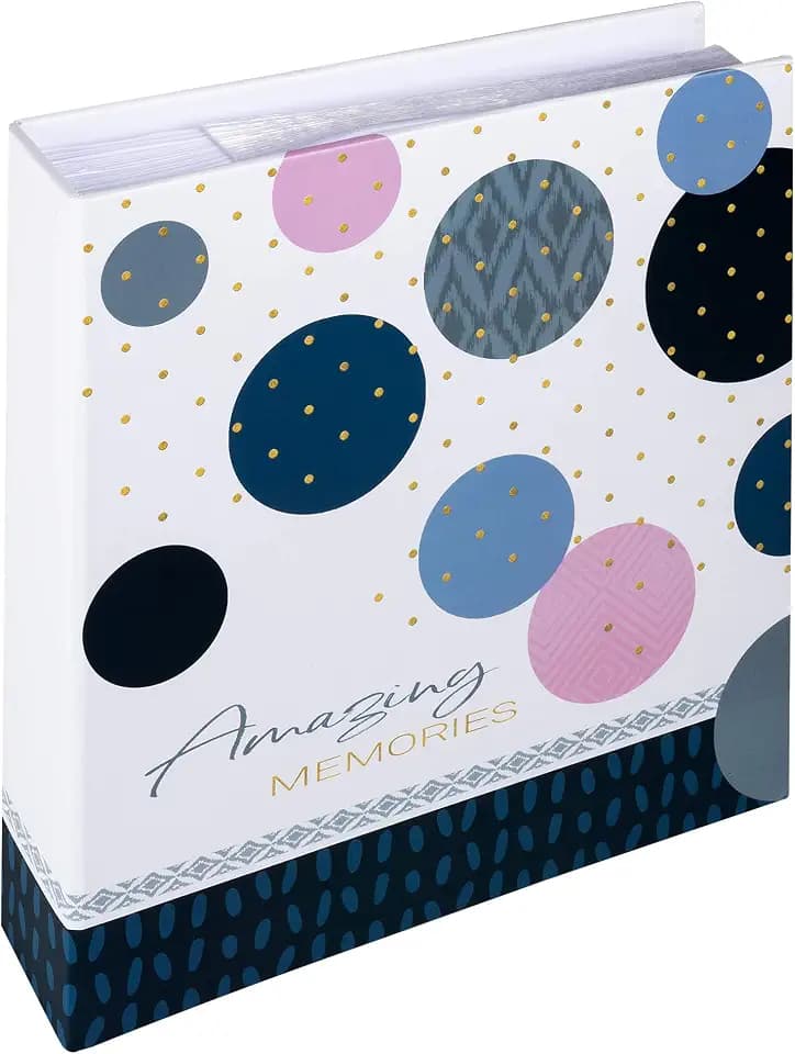 walther design Fotoalbum blau 200 Fotos 13 x 18 cm Memo-Einsteckalbum Amazing Memories ME-487-L