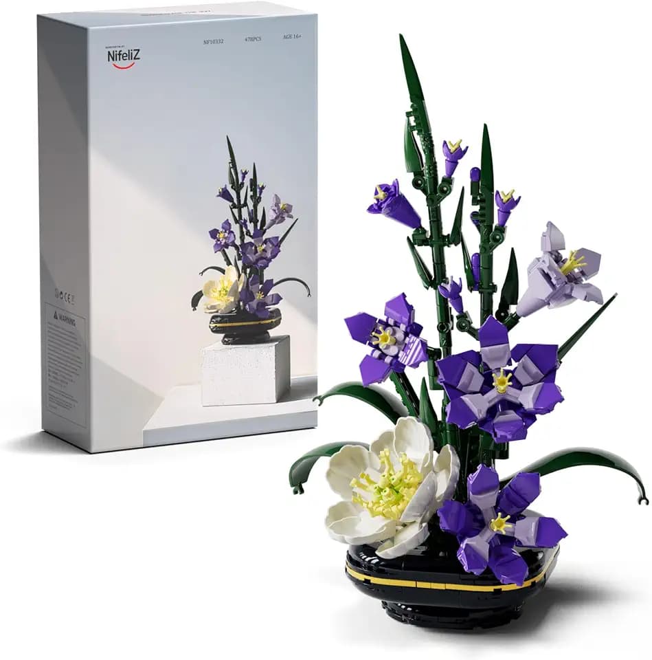 Nifeliz Gladiolus Flower Building Set, Bloom Up Series, NF10332