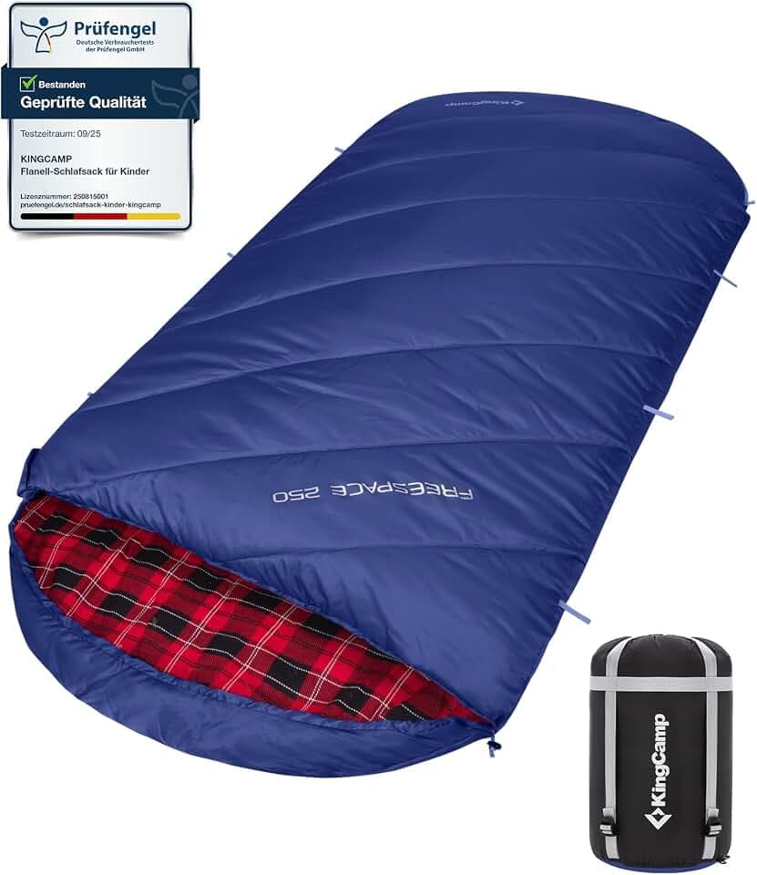 KingCamp Schlafsack XXL Baumwolle Flanell Erwachsene Übergröße