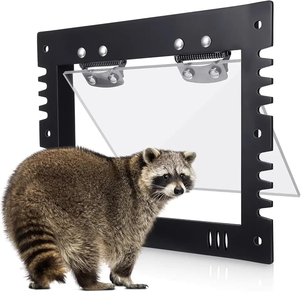 MorningRo 1 Pack Raccoon One Way Door, Animal Excluder Trap,Small