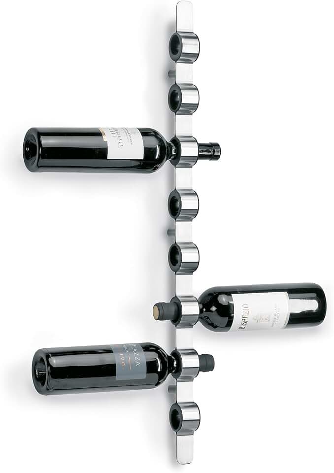 blomus Weinflaschen-Wandhalter -CIOSO- aus Edelstahl | Farbe Matt
